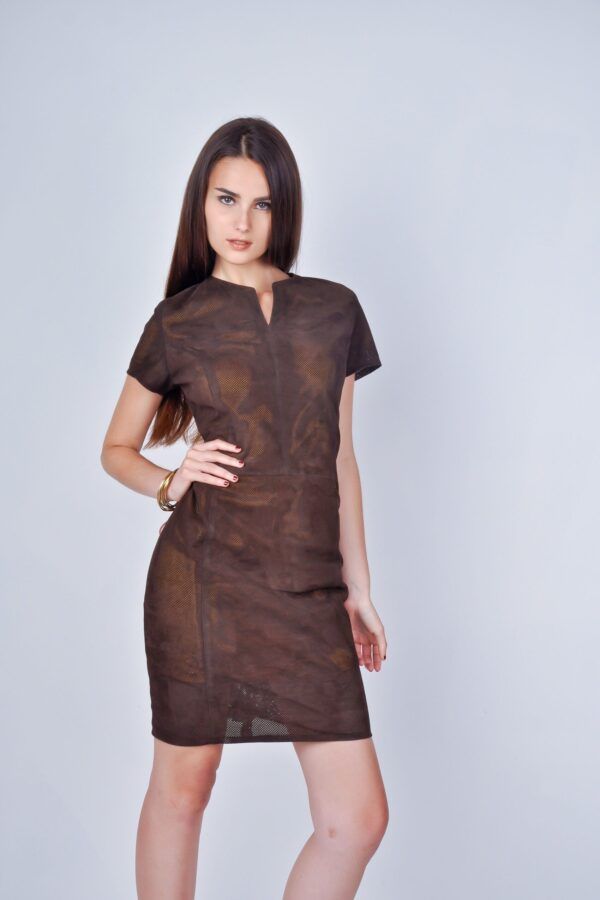 Vestido de ante fino