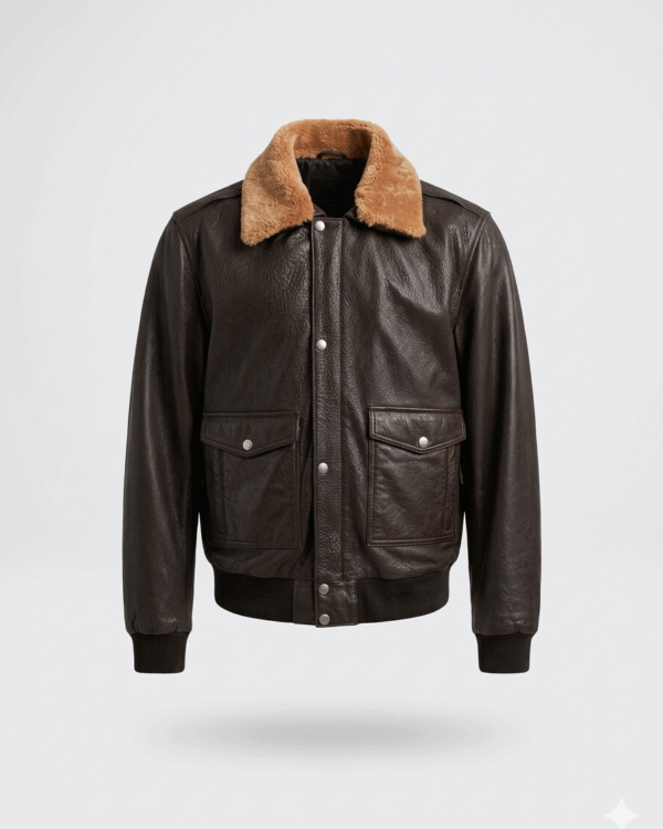 Cazadora aviador de cuero