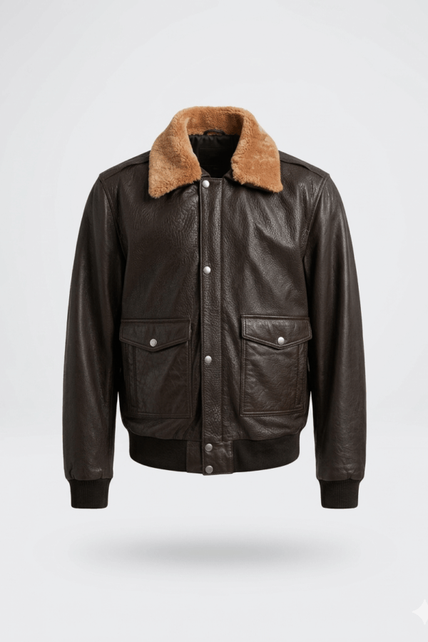 Cazadora aviador de cuero