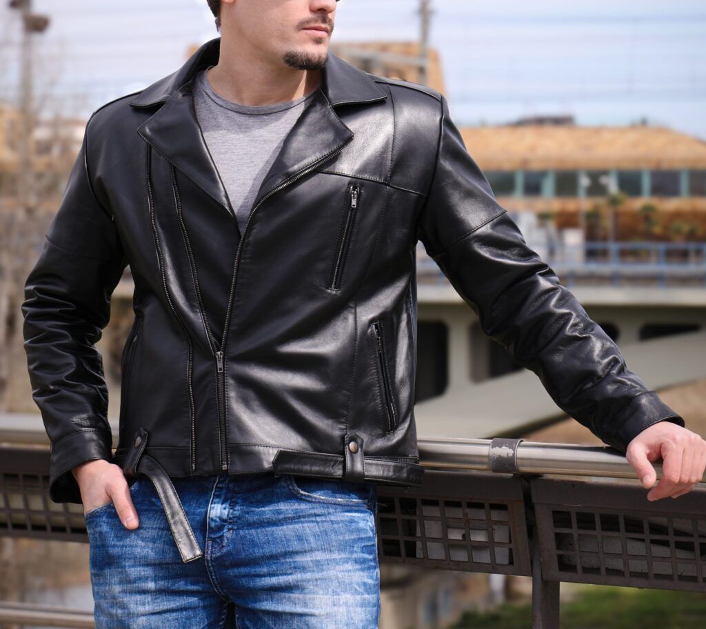 chaqueta de cuero