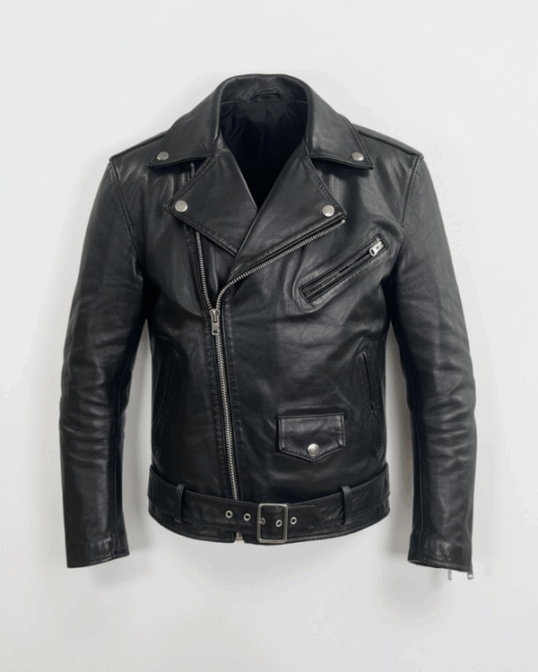 Cazadora de cuero negra