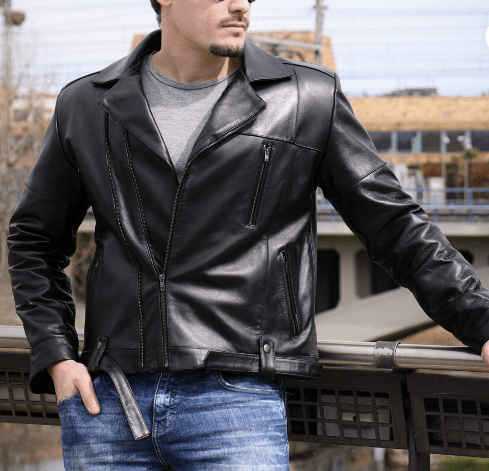 cazadora biker artesanal