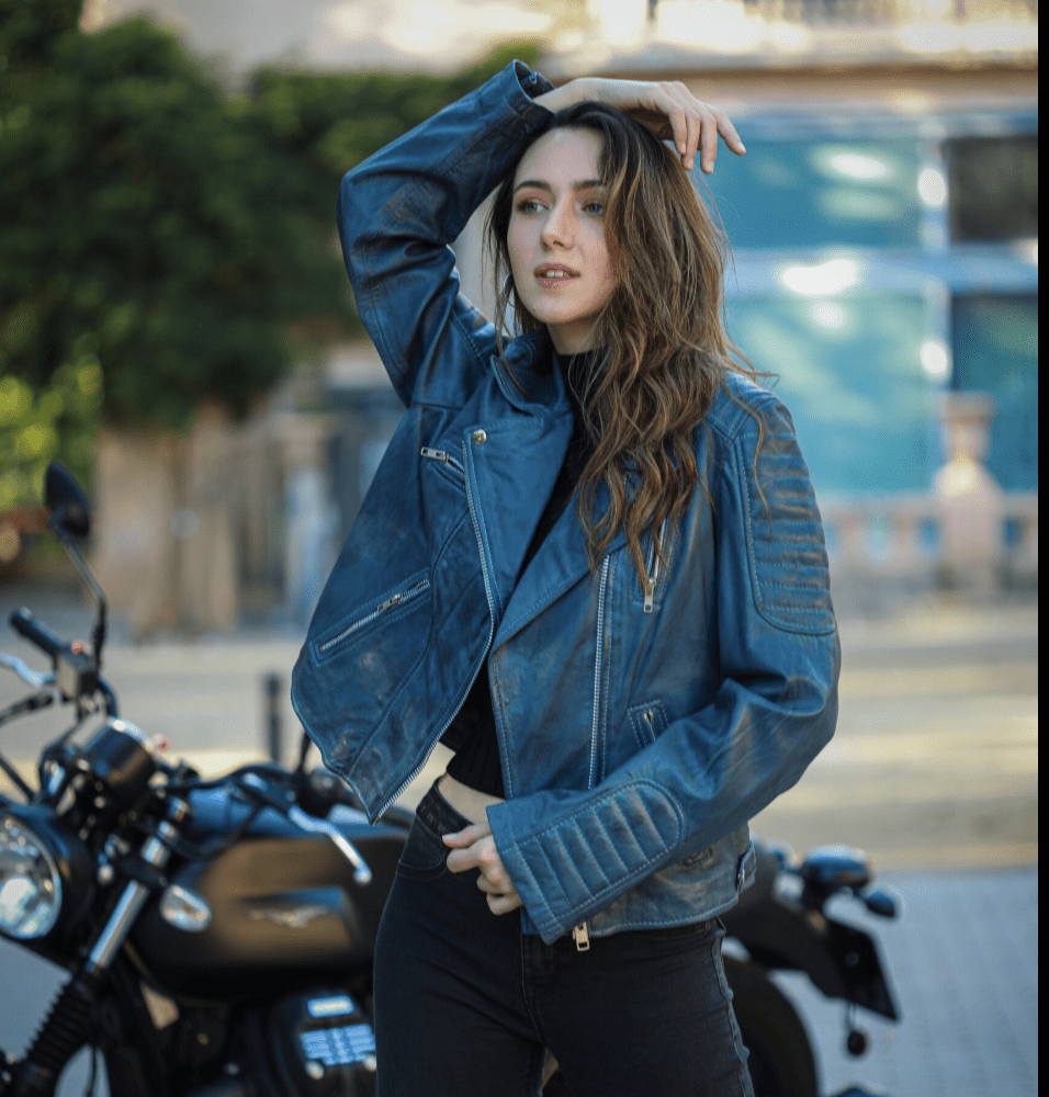cazadora biker artesanal
