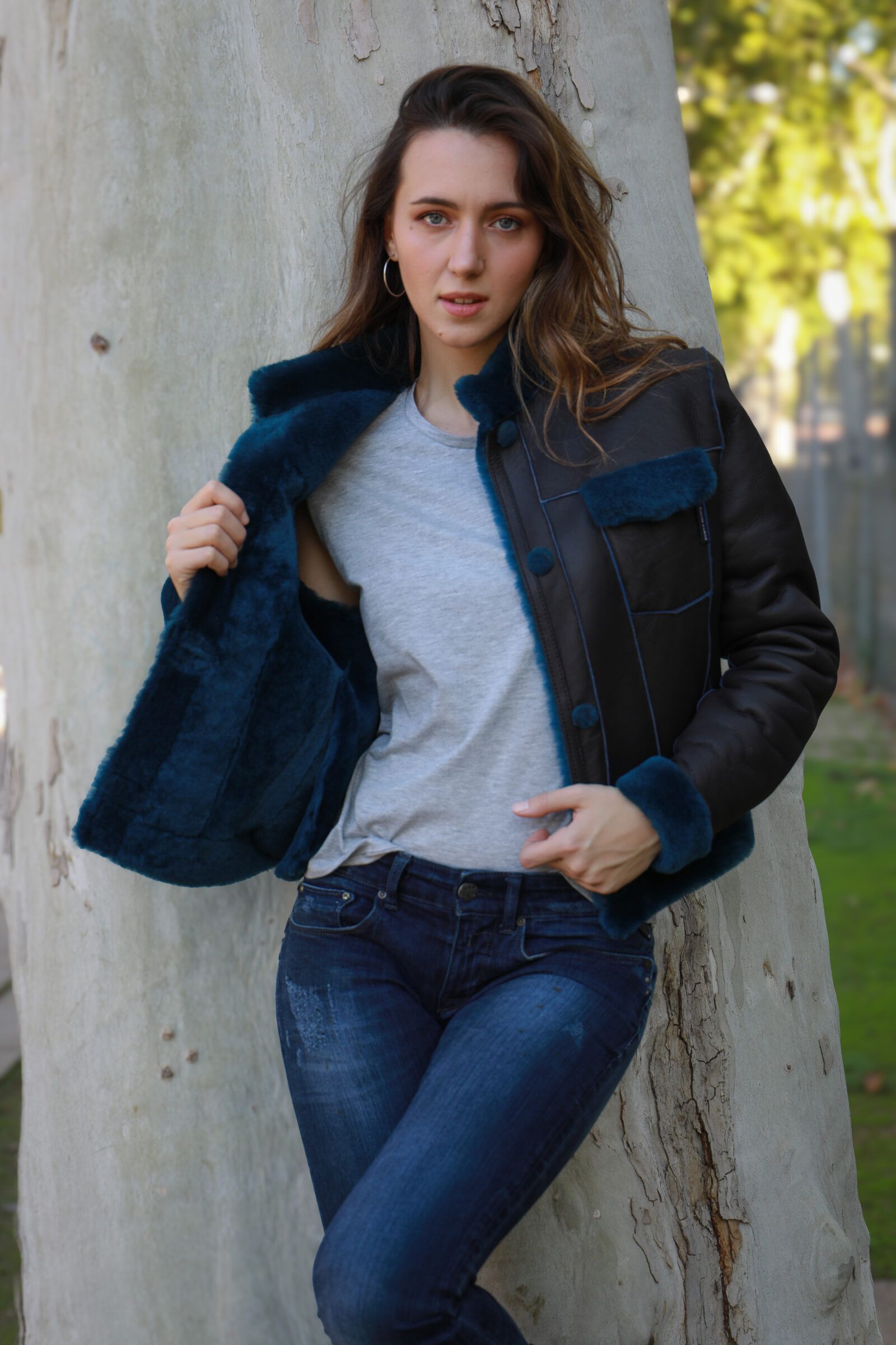 chaquetas de piel con borrego