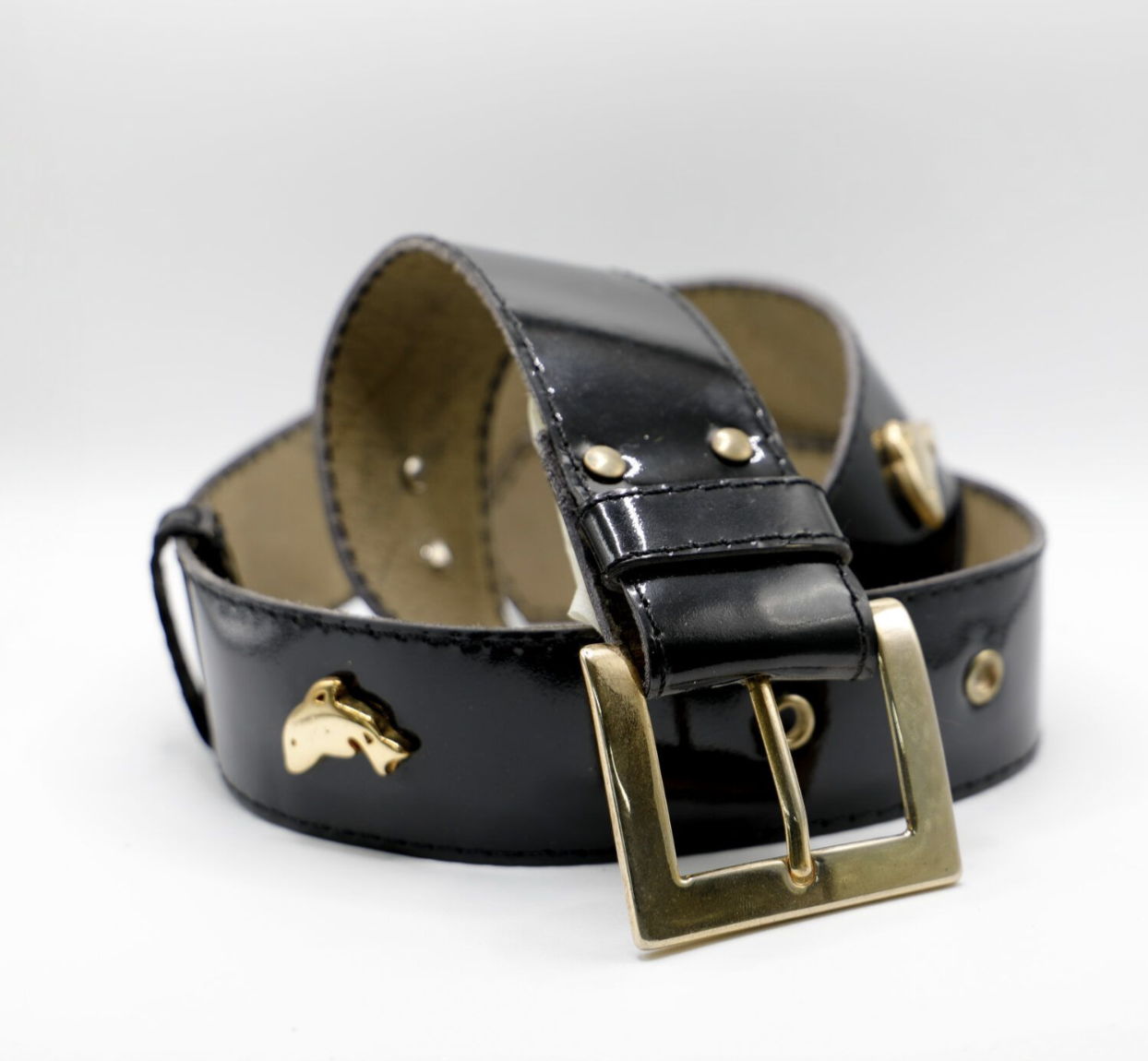 cinturón de mujer charol