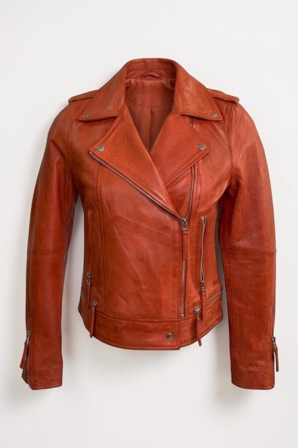 Cazadora perfecto entallada de piel