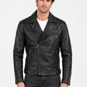 Chaqueta biker de cuero