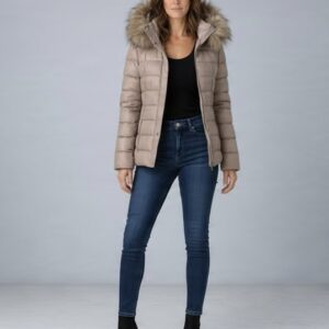 Chaqueta acolchada de piel BEAR